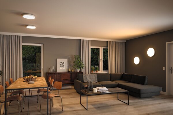 Paulmann 79891 Velora, bílé stropní svítidlo, 19W LED 3000K, průměr 40cm