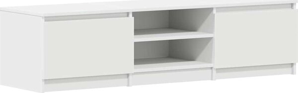 VidaXL TV stolek 140 x 40 x 36 cm, dřevo [800648] Barva: bílá s vysokým leskem