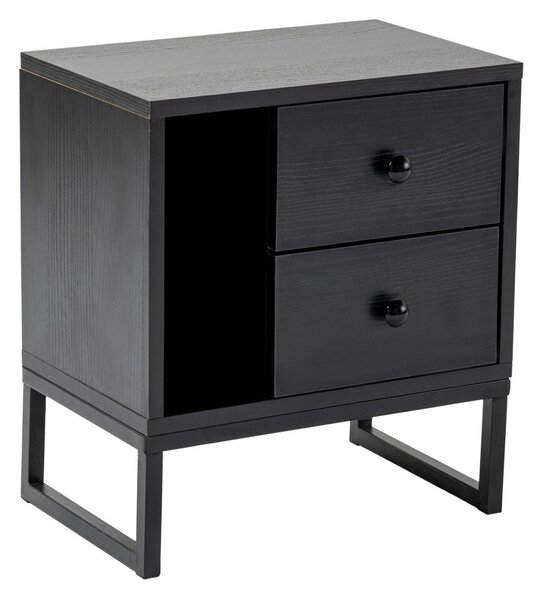 Noční stolek Glimmer Wood Black