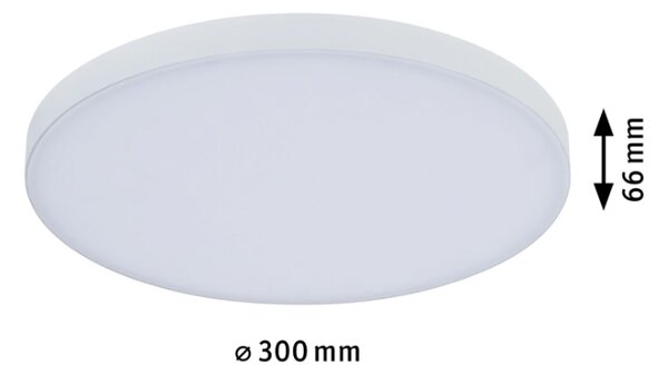 Paulmann 79890 Velora, bílé stropní svítidlo, 13W LED 3000K, průměr 30cm