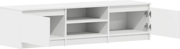 VidaXL TV stolek 140 x 40 x 36 cm, dřevo [800648] Barva: bílá s vysokým leskem