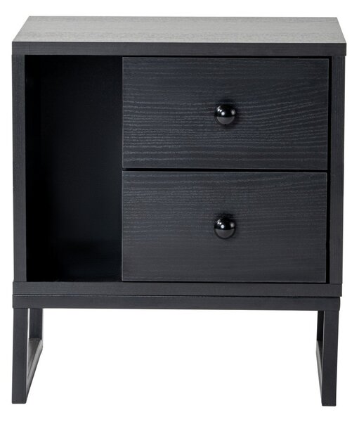 Noční stolek Glimmer Wood Black