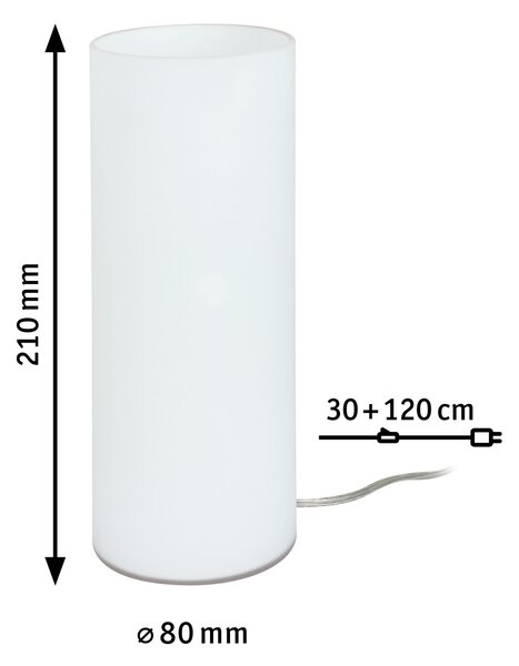 Paulmann 77010 Noora, stolní lampa, 1x40W, bílá, 21cm