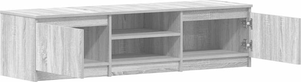 VidaXL TV stolek 140 x 40 x 36 cm, dřevo [800648] Barva: bílá s vysokým leskem