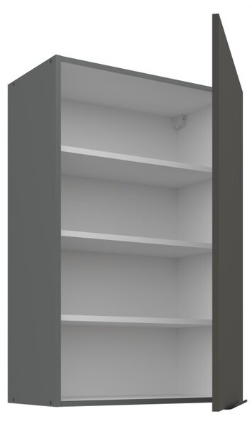 Vysoká horní skříňka LUNARA - šířka 60 cm, grafit / antracit