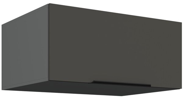 Hluboká digestořová skříňka LUNARA - šířka 80 cm, grafit / antracit