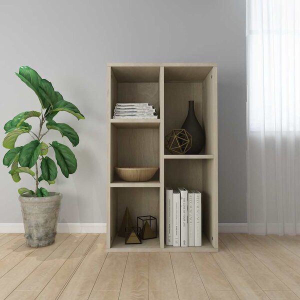 VidaXL Knihovna/příborník 50 x 25 x 80 cm kompozit [800166] Barva: dub sonoma