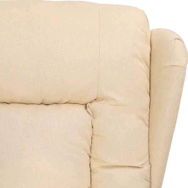 VidaXL Polohovací křeslo tmavě textil [339050] Barva: Černá