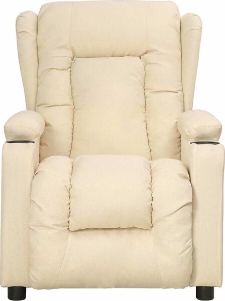 VidaXL Polohovací křeslo tmavě textil [339050] Barva: Černá