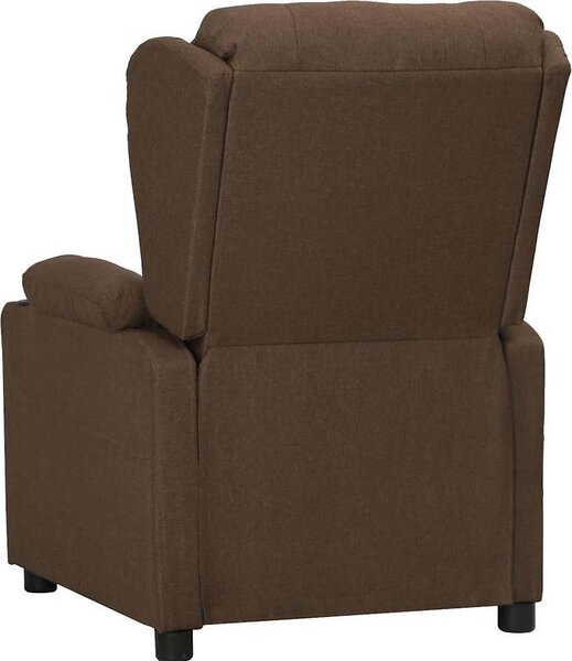 VidaXL Polohovací křeslo tmavě textil [339050] Barva: Černá