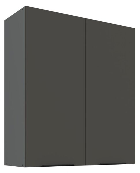 Vysoká horní skříňka LUNARA - šířka 80 cm, grafit / antracit