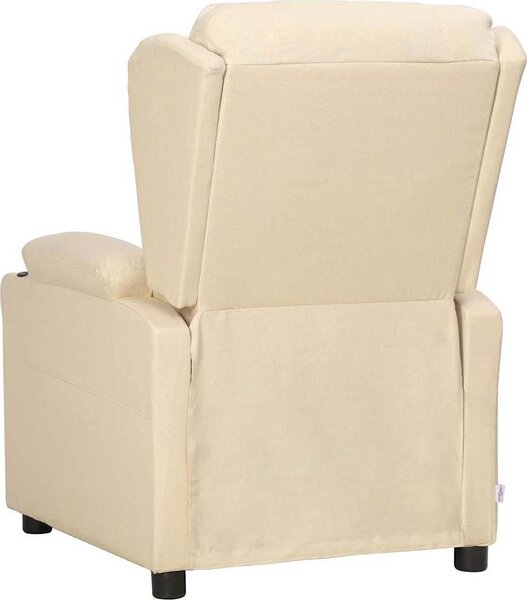 VidaXL Polohovací křeslo tmavě textil [339050] Barva: Černá