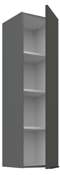 Vysoká horní kuchyňská skříňka LUNARA - šířka 30 cm, grafit / antracit