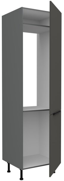 Skříň na vestavnou lednici LUNARA - šířka 60 cm, grafit / antracit