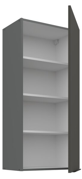 Vysoká horní kuchyňská skříňka LUNARA - šířka 50 cm, grafit / antracit