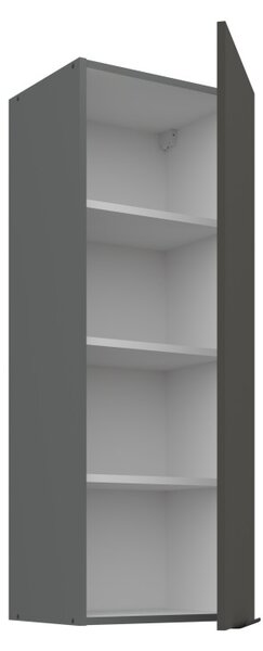 Vysoká horní kuchyňská skříňka LUNARA - šířka 40 cm, grafit / antracit
