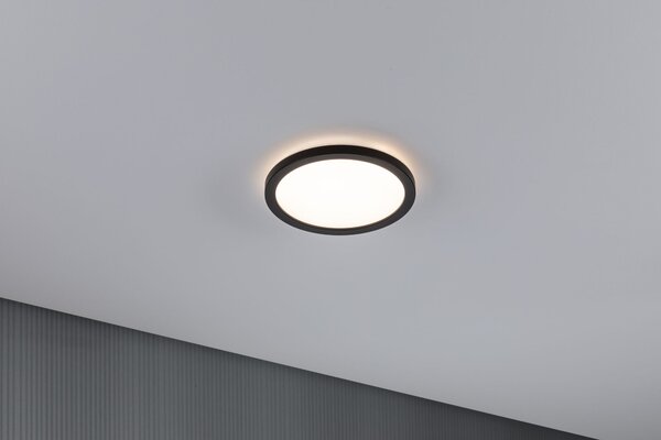 Paulmann 70997 Atria Shine, černé stropní svítidlo s korónou, 11,2W LED 3000K, průměr 19cm
