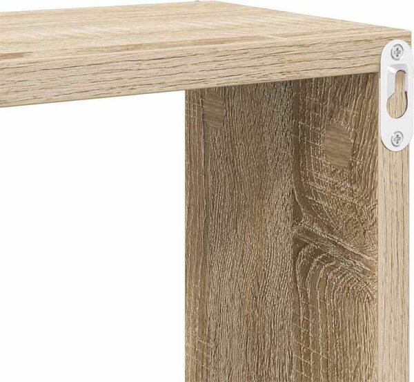 VidaXL Nástěnné obdélníkové police 4 ks 60x15x23 cm kompozit [807134] Barva: dub sonoma