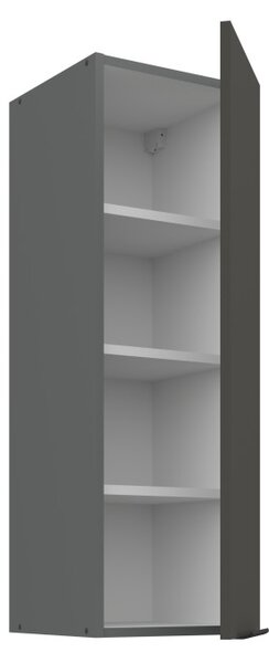 Vysoká horní skříňka LUNARA - šířka 30 cm, grafit / antracit