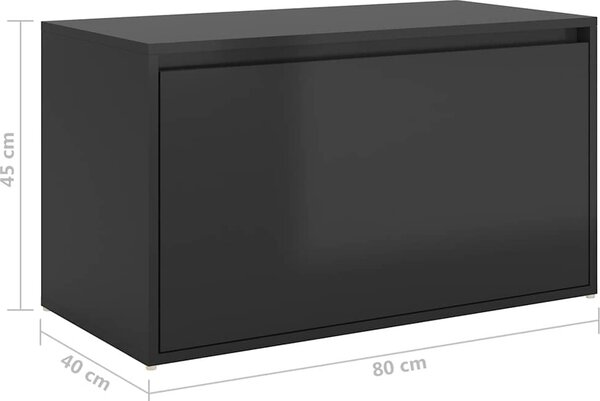 VidaXL Lavice do předsíně 80 x 40 x 45 cm kompozitní dřevo [816049] Barva: dub sonoma