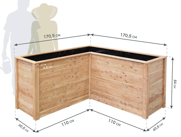 VYVÝŠENÝ ZÁHON 170/170/84 cm - Online Only zahrádkaření, Online Only