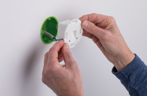 Paulmann 92925 Wand, zápustné kulaté svítidlo do KU68 se senzorem, 1×2,7 W LED, bílý plast, 230V, 7,8x7,8cm