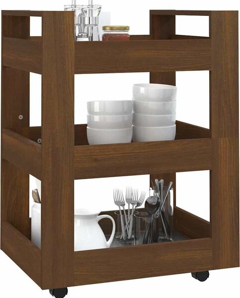 VidaXL Kuchyňský vozík 60 x 45 x 80 cm kompozitní dřevo [816816] Barva: dub sonoma