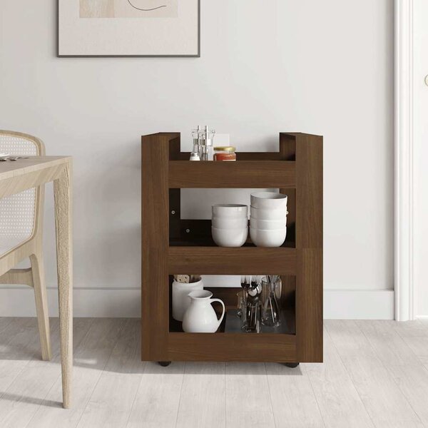 VidaXL Kuchyňský vozík 60 x 45 x 80 cm kompozitní dřevo [816816] Barva: dub sonoma