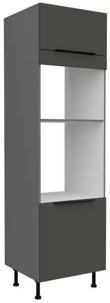 Skříň na vestavné spotřebiče LUNARA - šířka 60 cm, grafit / antracit