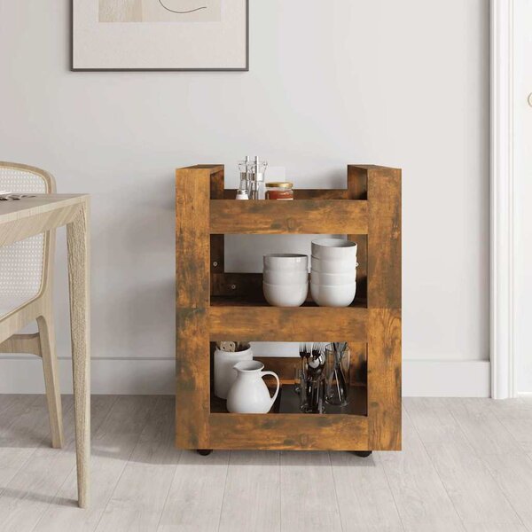 VidaXL Kuchyňský vozík 60 x 45 x 80 cm kompozitní dřevo [816816] Barva: dub sonoma