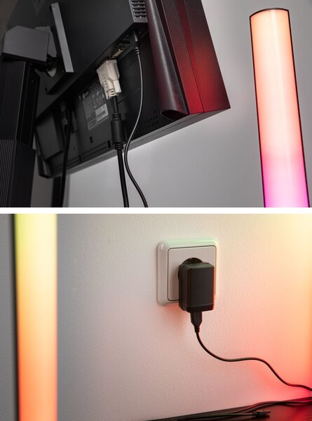 Paulmann 78878 EntertainLED Dynamic, sada 2ks světelných RGB lišt do USB, délka 30cm, 2x0,6W , dálkové ovládání