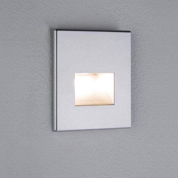 Paulmann 99495 Edge Quadro, svítidlo do stěny, 1x1,1W LED 2700K, matný chrom, 8x8cm