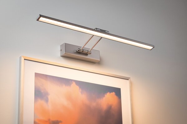 Paulmann 99896 Beam Thirty, obrazové svítidlo, 11W LED, 2700K, kartáčovaný nikl, délka 58,5cm