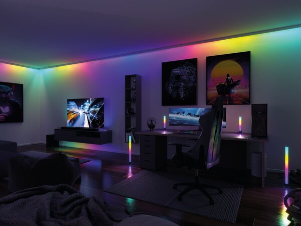 Paulmann 78878 EntertainLED Dynamic, sada 2ks světelných RGB lišt do USB, délka 30cm, 2x0,6W , dálkové ovládání