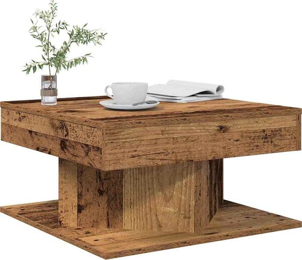 VidaXL Konferenční stolek 55x55x30 cm kompozitní dřevo [862665] Barva: Bílá