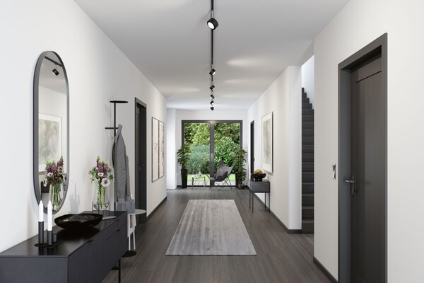 Paulmann 96812 Aldan, spot pro Urail systém, 9W LED 4000K stmívatelné, matná černá, výška 17cm