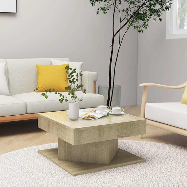 VidaXL Konferenční stolek 55x55x30 cm kompozitní dřevo [862665] Barva: Bílá