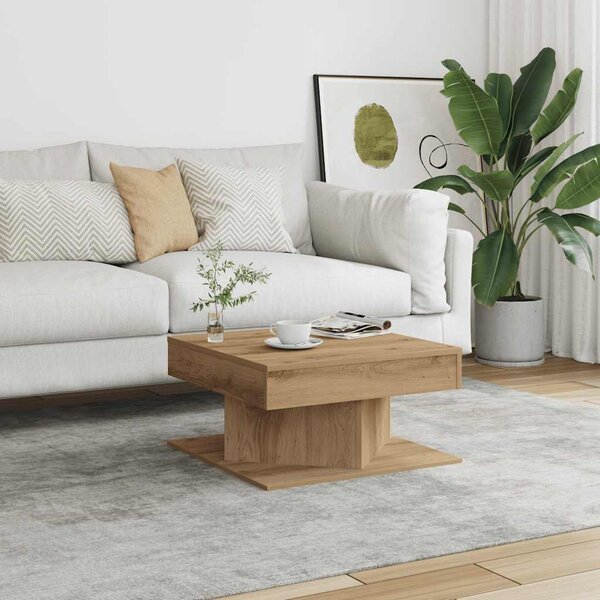 VidaXL Konferenční stolek 55x55x30 cm kompozitní dřevo [862665] Barva: Bílá