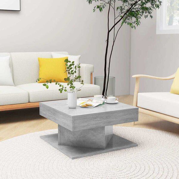 VidaXL Konferenční stolek 55x55x30 cm kompozitní dřevo [862665] Barva: Bílá