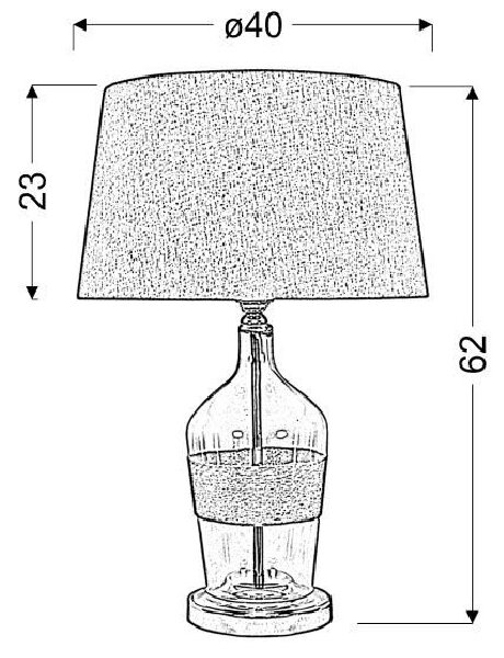 Moderní stolní lampa ECO 3 - 1xE27, 60W, chromovaná / béžová