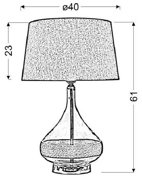 Moderní stolní lampa ECO 2 - 1xE27, 60W, chromovaná / béžová