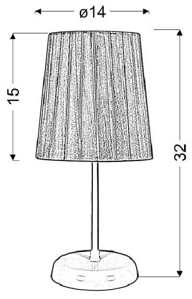 Moderní stolní lampa RIFASA - 1xE14, 40W, bílá / šedá