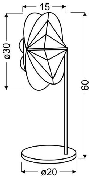 Designová stolní lampa SPIDER - 1xE14, 40W, černá