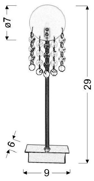 Stolní moderní lampa LUXOR - 1xG4, 20W, stříbrná