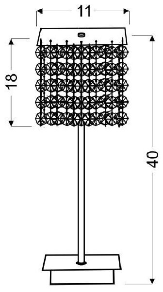 Moderní stolní lampa CLASSIC - 1xG9, 40W, chromovaná / vínová