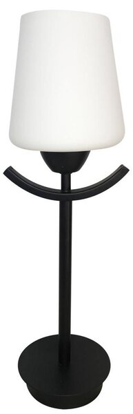 Moderní stolní lampa LONDYN - 1xE27, 60W, bílá / černá