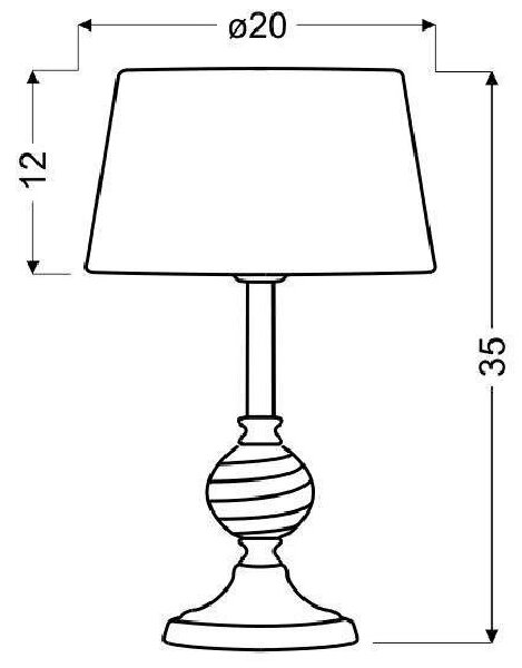 Moderní stolní lampa FERO - 1xE27, 60W, chromovaná / bílá / zelená