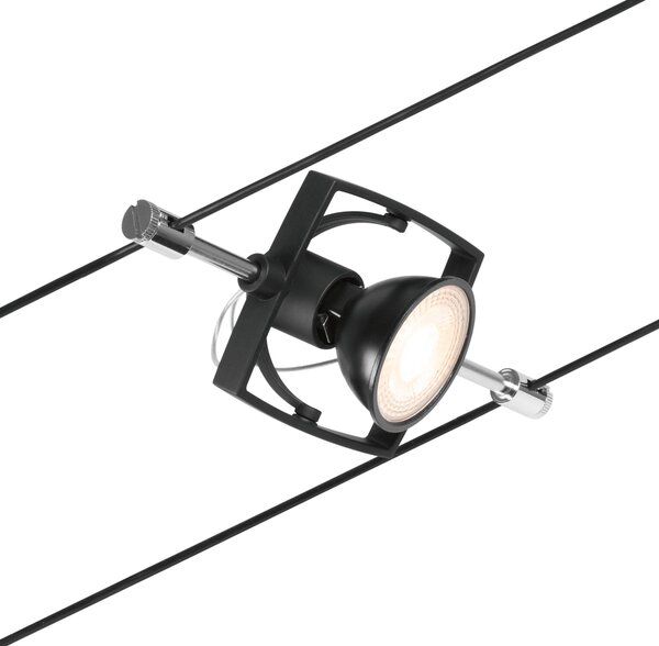 Paulmann 94434 CorDuo Set Mac II, černý lankový systém, 5x max 10W LED 12V, 500cm