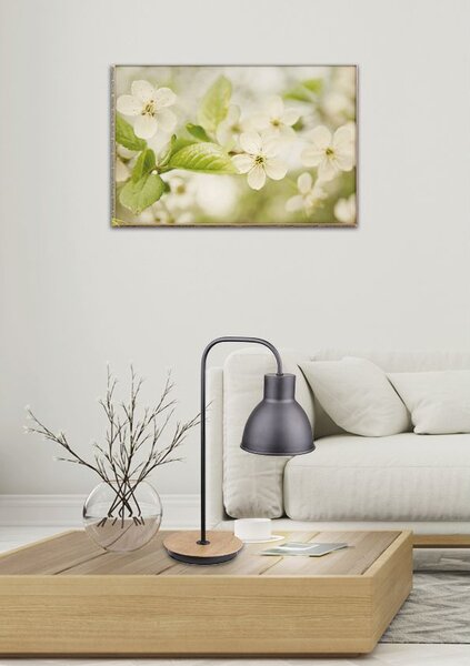 Stolní lampa ve skandinávském stylu VARIO - 1xE27, 60W, černá