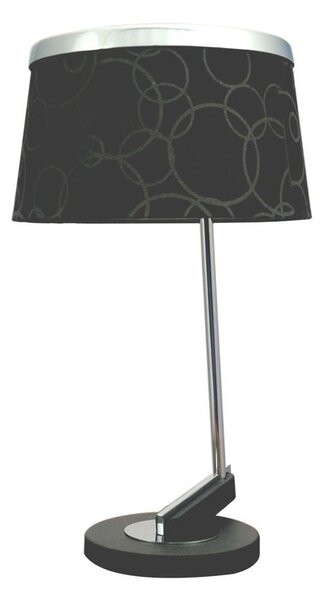 Moderní stolní lampa IMPRESJA, 1xE27, 60W, černá / chromovaná
